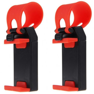 تصویر  نگهدارنده گوشی موبایل مدل روی فرمان بسته دو عددی