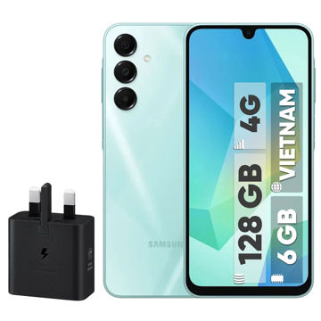 تصویر  گوشی موبایل سامسونگ مدل Galaxy A16 4G دو سیم کارت ظرفیت 128 گیگابایت و رم 6 گیگابایت - ویتنام - به همراه شارژر 25 وات سامسونگ