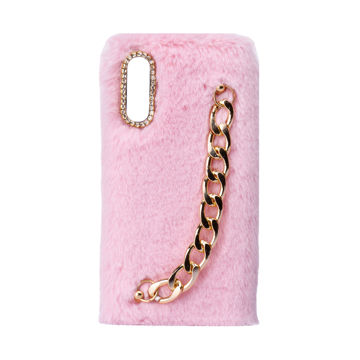 تصویر  کاور طرح دخترانه دستبندی مدل خزدار پشمالو زنجیردار مناسب برای گوشی سامسونگ Galaxy A50 / A50s / A30s