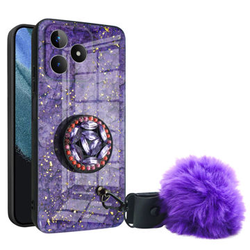 تصویر   کاور مدل پام پام مناسب برای گوشی موبایل ریلمی C53 / Note 50 به همراه بند نگهدارنده 