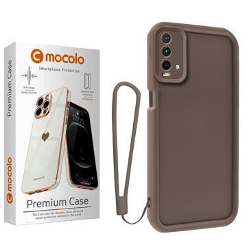 تصویر  کاور موکولو مدل Silicone Puffer Strap مناسب برای گوشی موبایل شیائومی Redmi 9T به همراه بند آویز