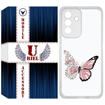 تصویر  کاور یوریل مدل Clear کد 98 طرح پروانه مناسب برای گوشی موبایل سامسونگ Galaxy A26