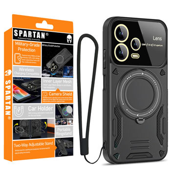 تصویر  کاور اسپارتان مدل Hybrid Armor Strap مناسب برای گوشی موبایل شیائومی Redmi Note 12 PRO 5G به همراه بند