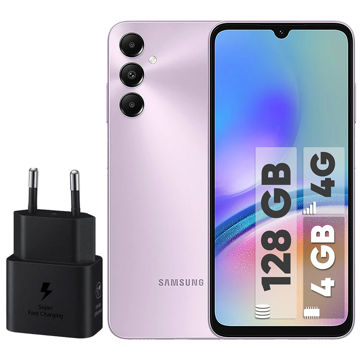 تصویر  گوشی موبایل سامسونگ مدل Galaxy A05s دو سیم کارت ظرفیت 128 گیگابایت و رم 4 گیگابایت - به همراه شارژر 25 وات سامسونگ