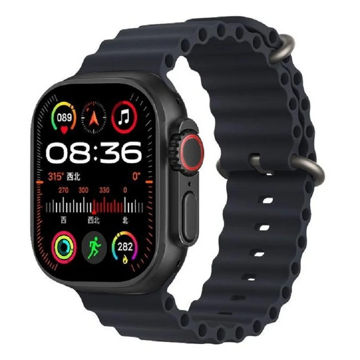 تصویر  ساعت هوشمند 49 میلی متر گروی مدل Win 9A با بند سیلیکونی