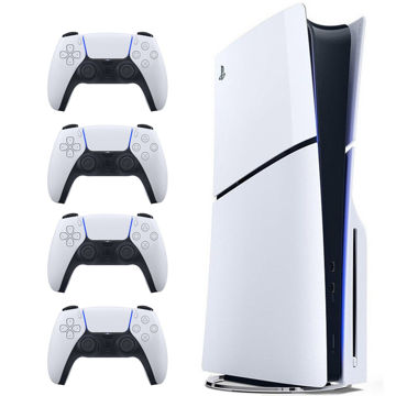 تصویر  کنسول بازی سونی مدل PlayStation 5 Slim ظرفیت یک ترابایت ریجن 2016A اروپا به همراه دسته اضافی 