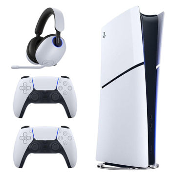 تصویر  کنسول بازی سونی مدل PlayStation 5 Slim Digital Edition ظرفیت یک ترابایت به همراه دسته اضافه و هدست