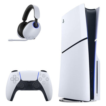 تصویر  کنسول بازی سونی مدل PlayStation 5 Slim ظرفیت یک ترابایت ریجن 2000 آسیا به همراه هدست