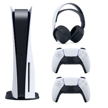 تصویر  کنسول بازی سونی مدل PlayStation 5 ظرفیت 825 گیگابایت ریجن 1218 آسیا به همراه دسته اضافی و هدست