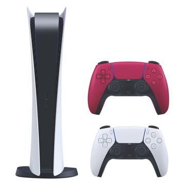 تصویر  مجموعه کنسول بازی سونی مدل PlayStation 5 Digital ظرفیت 825 گیگابایت به همراه دسته اضافه