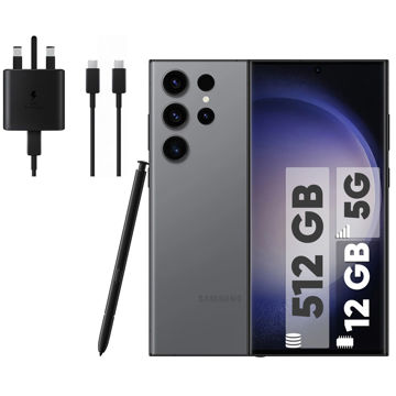 تصویر  گوشی موبایل سامسونگ مدل Galaxy S23 Ultra دو سیم کارت ظرفیت 512 گیگابایت و رم 12 گیگابایت به همراه شارژر 45 وات سامسونگ