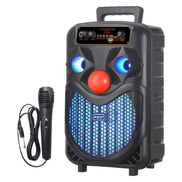 تصویر  اسپیکر بلوتوثی قابل حمل پی زد ایکس مدل NDR-P66 به همراه میکروفن