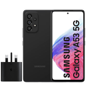 تصویر  گوشی موبایل سامسونگ مدل GALAXY A53 5G دو سیم کارت ظرفیت 128 گیگابایت و رم 8 گیگابایت به همراه شارژر سامسونگ 