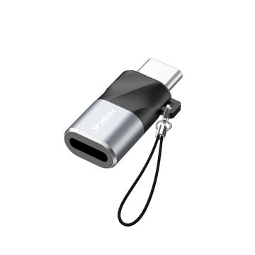 تصویر  مبدل OTG لایتنینگ به USB-C هیسکا مدل H8