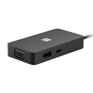 تصویر  مبدل USB-C به HDMI / VGA / LAN / USB-C / USB-A مایکروسافت مدل Travel Hub
