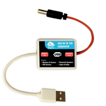 تصویر  مبدل پاور بانک به مودم 5 به 9 ولت مدل CVT