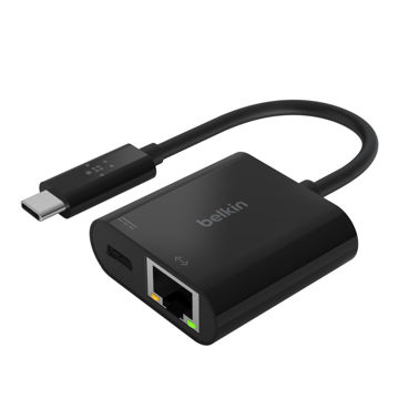 تصویر  مبدل USB-C به Ethernet بلکین مدل INC001btBK