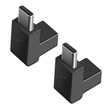 تصویر  مبدل OTG USB-C به USB-C مدل PM-Elbow بسته دوعددی