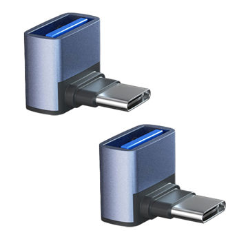تصویر  مبدل USB-C به USB مدل OTG-90 بسته دو عددی